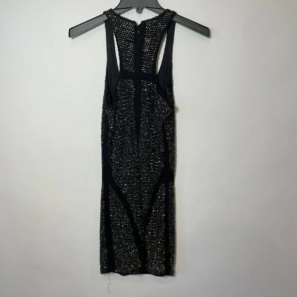 Parker Womens Aura Sleeveless Beaded Tank Mini Dress Black M Mesh Party Y2k - www.joarbit.com Parker Womens Aura Sleeveless Beaded Tank Mini Dress Black M Mesh Party Y2k - www.joarbit.com